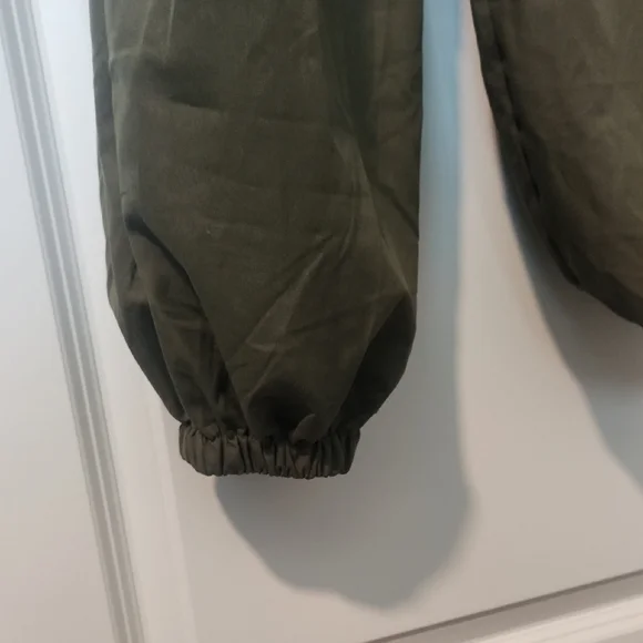 Women's Olive Green Jumpsuit - Picture 5 of 10